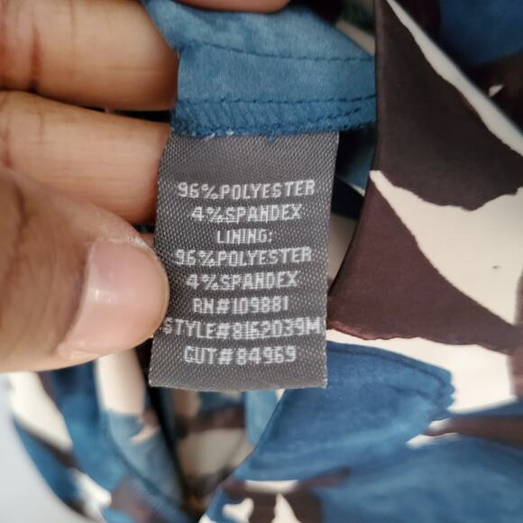 Donna Ricco Floral Pattern Spaghetti Strapped Dress 12 - Picture 7 of 8